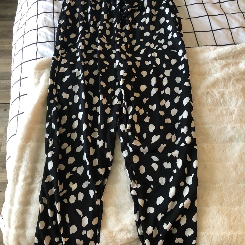 Drawstring Printed Pants